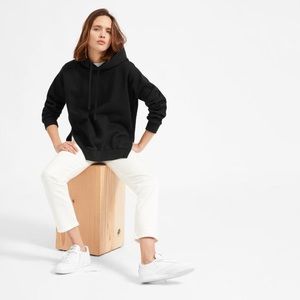Everlane the oversized fleece hoodie in black M